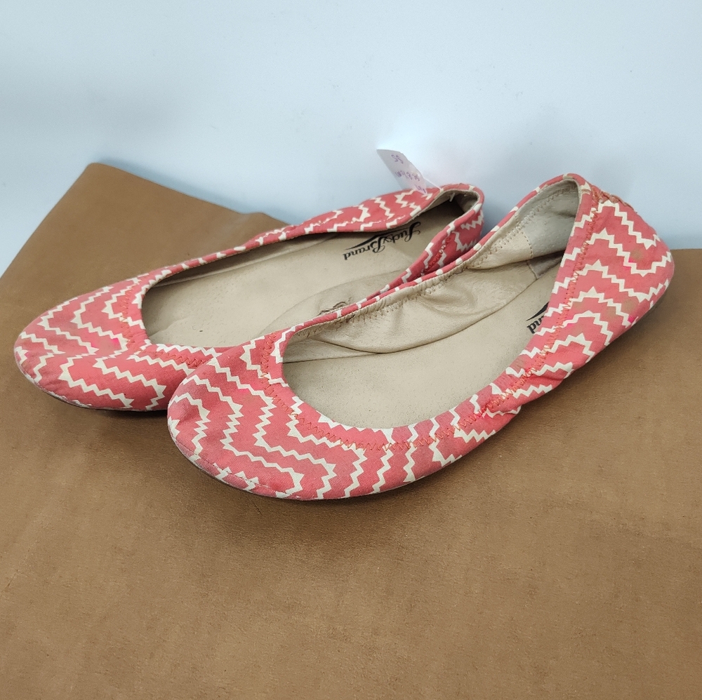 Lucky Brand Ballet Flats Coral Cream Womans Size 8.5M - Picture 2 of 8